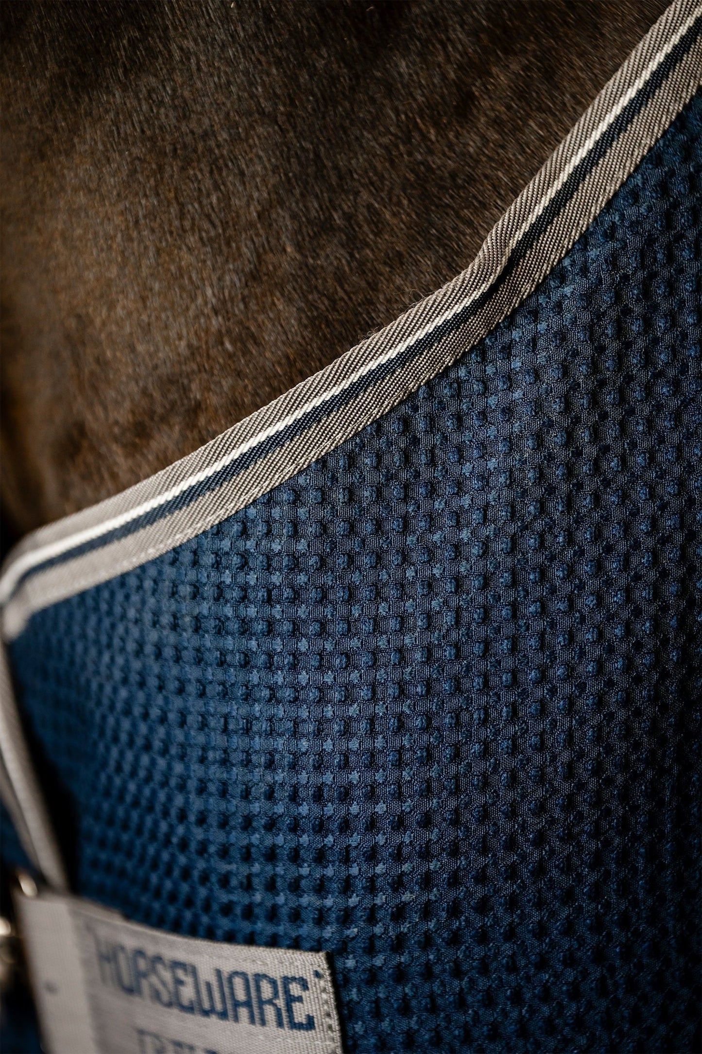 Rambo Techni Waffle Coolertäcke Navy/Thunder Grey Silver